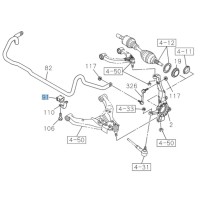 Silentbloc barre stabilisatrice avant Isuzu DMax III 2020+ robuste