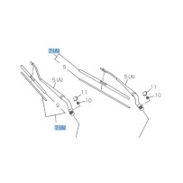 Balai d’essuie-glace droit Isuzu DMax III 2020-2025 origine