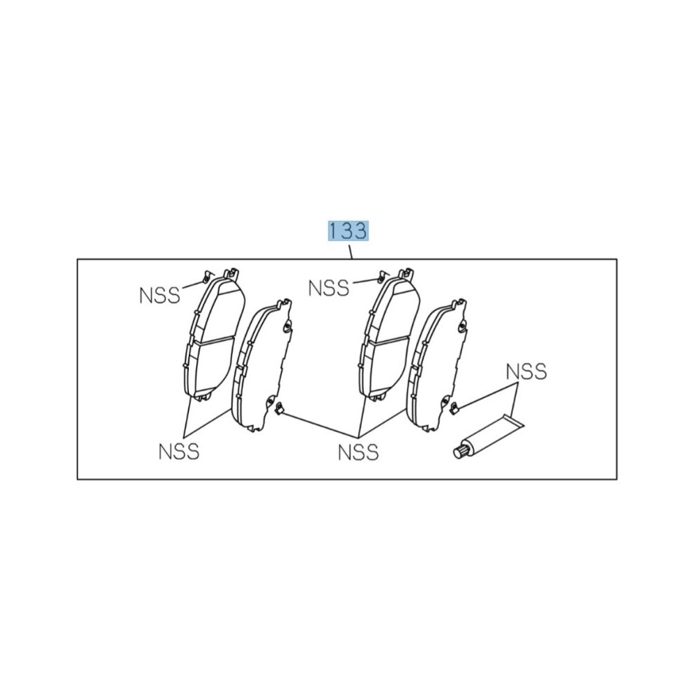 Plaquettes de frein avant Isuzu D-Max III 2020+ - Kit origine fiable