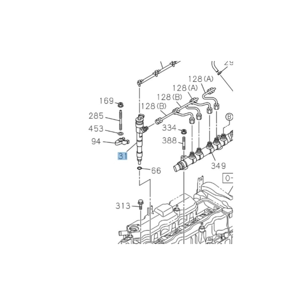 Injecteur Isuzu DMax III 2020-2025 RZ4E 1.9 DDi, origine constructeur