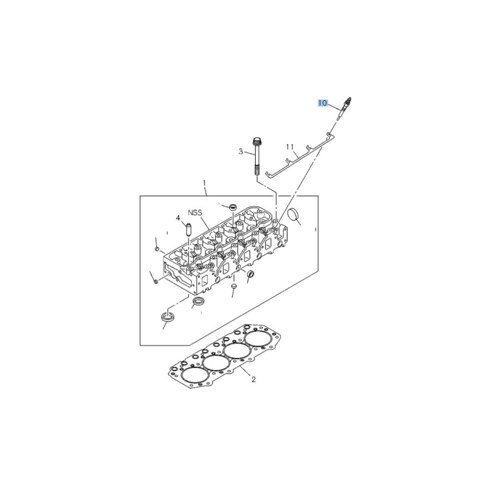 Bougie de préchauffage Isuzu DMax I 2007-2012, démarrez sans souci