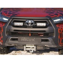 Kit calandre Lazer Triple-R Elite pour Hilux Revo 2021+, LED puissants