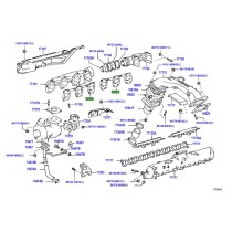 Joint métallique collecteur échappement HDJ80/100 Toyota neuf