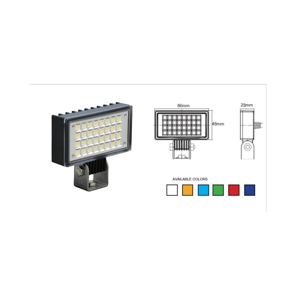 Phare de travail VisionX Utility 6W 500lm - Éclairage puissant