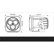 Kit 2 Phares LED Vision X CG2 3" Multi-LED – Éclairage Puissant 