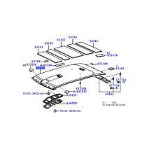 Toile de Pavillon HDJ100 Toyota neuve – Pièce origine constructeur