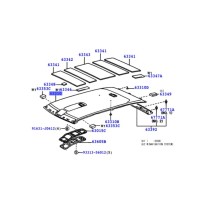 Toile de Pavillon HDJ100 Toyota neuve – Pièce origine constructeur