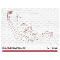 Snorkel Bravo pour Nissan Navara D23 NP300 2015-2021 Offroad
