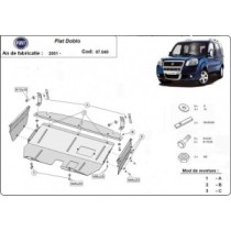 Protection sous moteur et de la boîte de vitesse Fiat Doblo