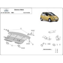 Protection sous moteur et de la boîte de vitesse Daewoo Matiz
