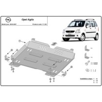 Protection sous moteur et de la boîte de vitesse Opel Agila (H00)