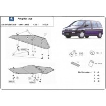 Protection sous moteur et de la boîte de vitesse Peugeot 806