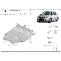 Protection sous moteur et de la boîte de vitesse Suzuki Swift 2