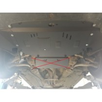Protection sous moteur et de la radiateur Audi A4 B6