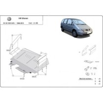 Protection sous moteur et de la boîte de vitesse Volkswagen Sharan
