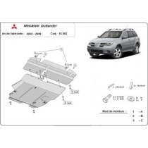 Protection sous moteur et de la boîte de vitesse Mitsubishi Outlander