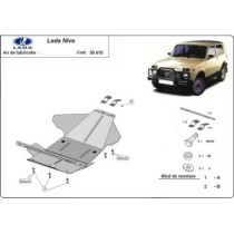 Protection sous moteur et de la boîte de vitesse Lada Niva