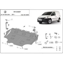 Protection sous moteur et de la boîte de vitesse VW Caddy - avec WEBASTO