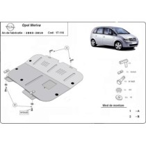 Protection sous moteur et de la boîte de vitesse Opel Meriva A