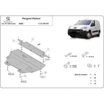 Protection sous moteur et de la boîte de vitesse Peugeot Partner