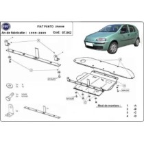 Protection sous moteur et de la boîte de vitesse Fiat Punto