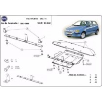 Protection sous moteur et de la boîte de vitesse Fiat Punto