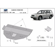 Protection sous moteur et de la boîte de vitesse Subaru Forester 1