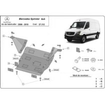 Protection sous moteur et de la boîte de vitesse Mercedes Sprinter 906 4x4