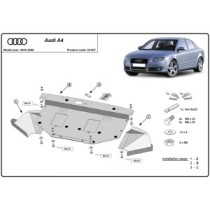 Protection sous moteur et de la radiateur Audi A4 B7