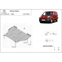 Protection sous moteur et de la boîte de vitesse Citroen Nemo