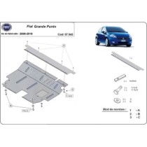 Protection sous moteur et de la boîte de vitesse Fiat Grande Punto