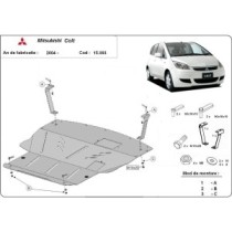 Protection sous moteur et de la boîte de vitesse Mitsubishi Colt