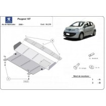 Protection sous moteur et de la boîte de vitesse Peugeot 107