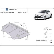 Protection sous moteur et de la boîte de vitesse Peugeot 207