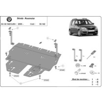 Protection sous moteur et de la boîte de vitesse Skoda Roomster