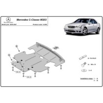 Protection sous moteur et de la radiateur Mercedes C-Classe W203
