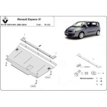 Protection sous moteur et de la boîte de vitesse Renault Espace 4