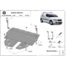 Protection sous moteur et de la boîte de vitesse Skoda Praktik