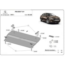 Protection sous moteur et de la boîte de vitesse Peugeot 301