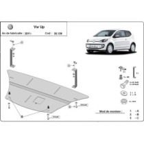 Protection sous moteur et de la boîte de vitesse VW Up