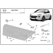 Protection sous moteur et de la boîte de vitesse Opel Adam