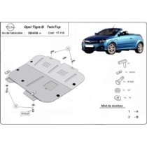 Protection sous moteur et de la boîte de vitesse Opel Tigra B