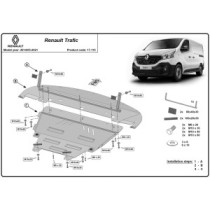 Protection sous moteur et de la boîte de vitesse Renault Trafic 3