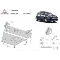 Protection sous moteur et de la boîte de vitesse Citroen C4