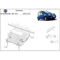 Protection sous moteur et de la boîte de vitesse Fiat Panda