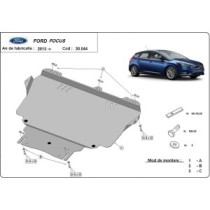 Protection sous moteur et de la boîte de vitesse Ford Focus 3
