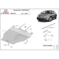Protection sous moteur et de la boîte de vitesse Honda Civic (hayon)