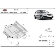 Protection sous moteur et de la boîte de vitesse Kia Rio 2