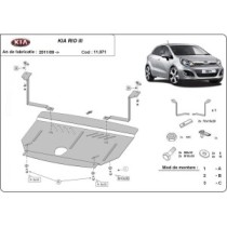 Protection sous moteur et de la boîte de vitesse Kia Rio 3