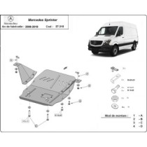 Protection sous moteur et de la boîte de vitesse Mercedes Sprinter